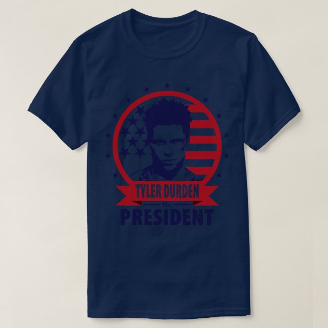 Camiseta Tyler Durden Para Presidente (Diseño del anverso)
