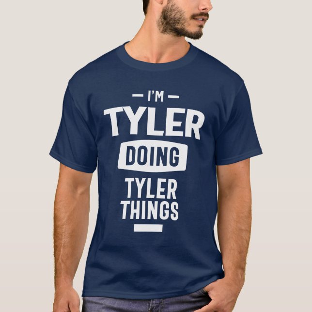 Camiseta Tyler Personalized Name Birthday Gift (Anverso)