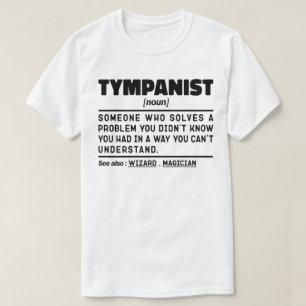 Camiseta Tympanista moderno jugador de Timpani adorna tambo