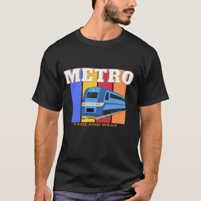 Camiseta Tyne y el metro Newcastle (Anverso)