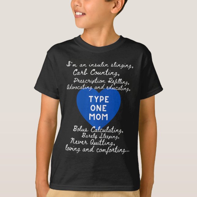Camiseta Type One Mom Awareness  (Anverso)