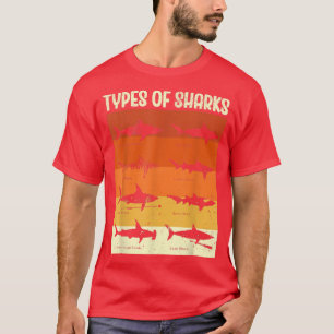 Camiseta Types Of Sharks