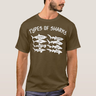Camiseta Types Of Sharks
