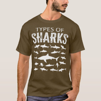 Camiseta Types Of Sharks