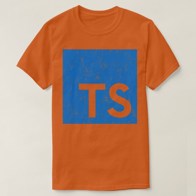 Camiseta TypeScript de época (Diseño del anverso)