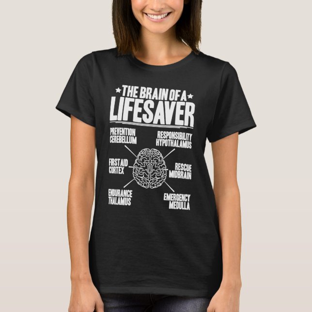 Camiseta Typical Brain Lifesaver (Anverso)