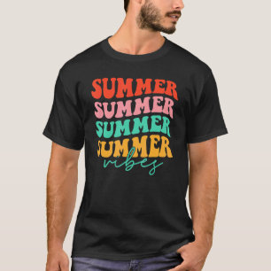 Camiseta Typografía de las vibraciones de verano en Hawaii