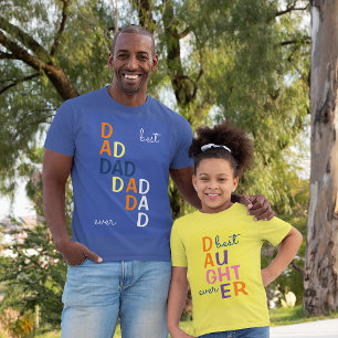 Camiseta Typografía mejor papá de todos