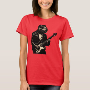 Camiseta Tyranno Rocker Guitarrista Dino
