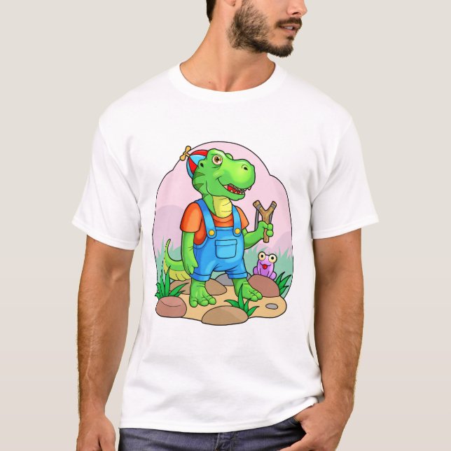 Camiseta tyrannosaurus del bebé (Anverso)