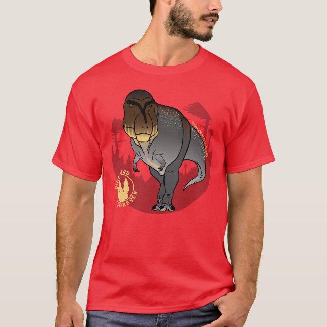 Camiseta Tyrannosaurus - Dino Nerd Forever Adulto (Anverso)
