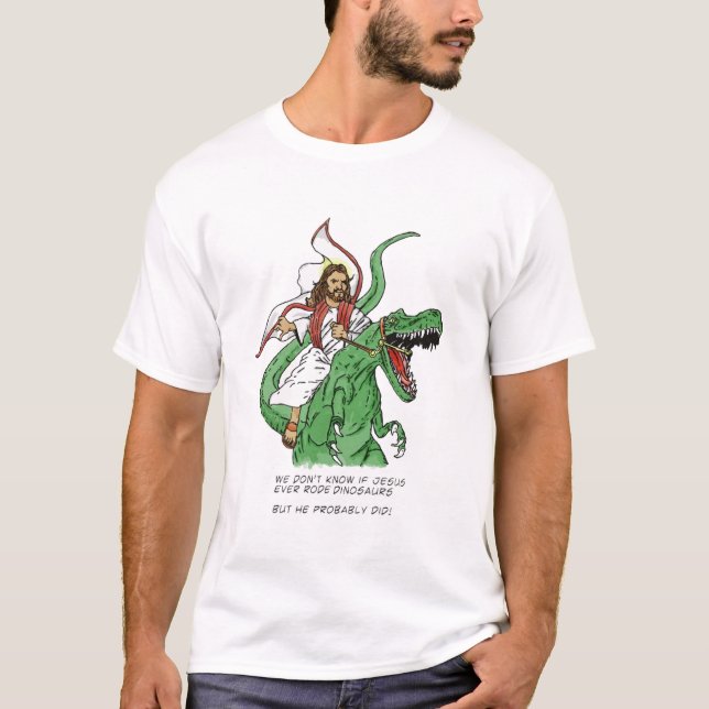 Camiseta Tyrannosaurus Jesús (Anverso)