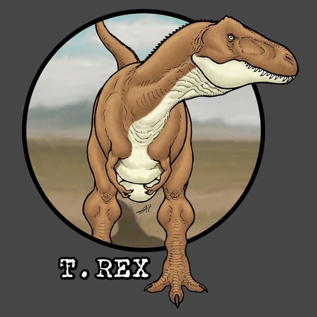 Camiseta Tyrannosaurus rex #1 (Subido por el creador)