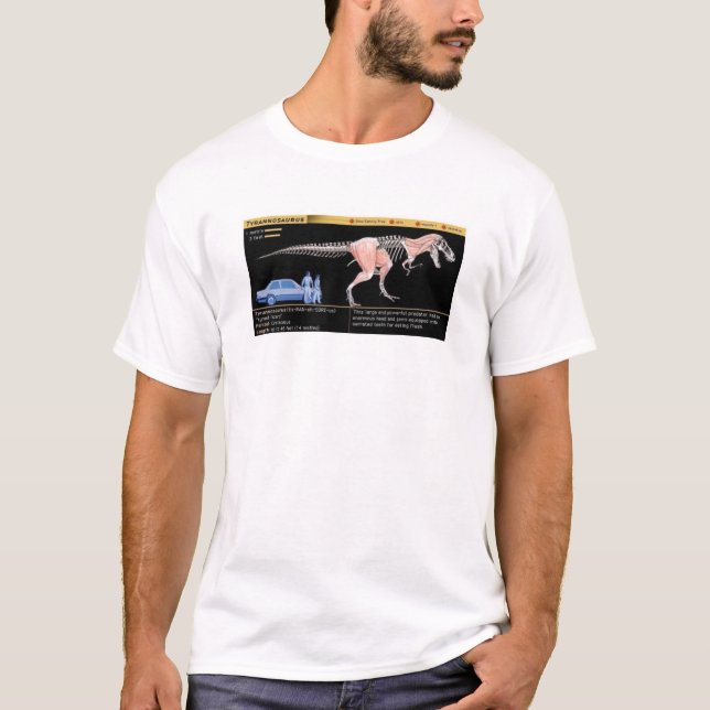 Camiseta Tyrannosaurus Rex - Biology Dinosaur Jurassic (Anverso)