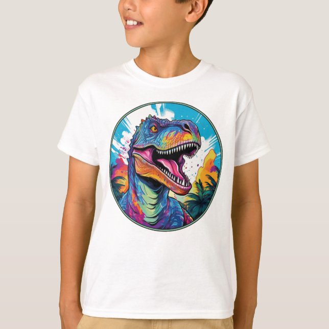 Camiseta Tyrannosaurus Rex - Clásica Dinosauria Tee T-Shirt (Anverso)