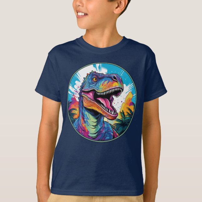 Camiseta Tyrannosaurus Rex - Clásica Dinosauria Tee T-Shirt (Anverso)