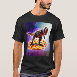 Camiseta Tyrannosaurus Rex Dinosaur Montar Pizza En El Espa