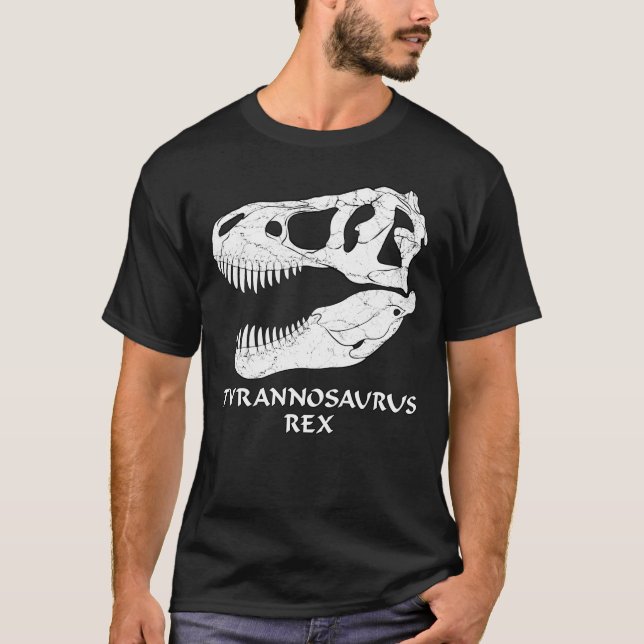 Camiseta Tyrannosaurus Rex Fossil Skull T-Shirt (Anverso)