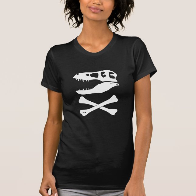 Camiseta Tyrannosaurus rex Jolly Roger (Anverso)