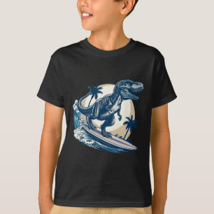 Camiseta Tyrannosaurus Rex Surfista de Tabla Surfista de Di