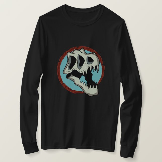 Camiseta Tyrannosaurus Skull (Anverso del diseño)