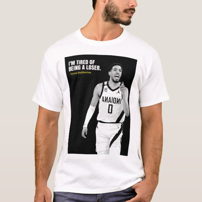 Camiseta Tyrese Halliburton quotes T-Shirt (Anverso)
