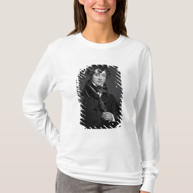 Camiseta Tyrone Power, grabado por las arenas de James, (Anverso)