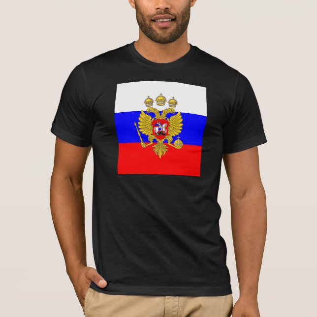 Camiseta Tzar de Muscovia, bandera de Rusia (Anverso)