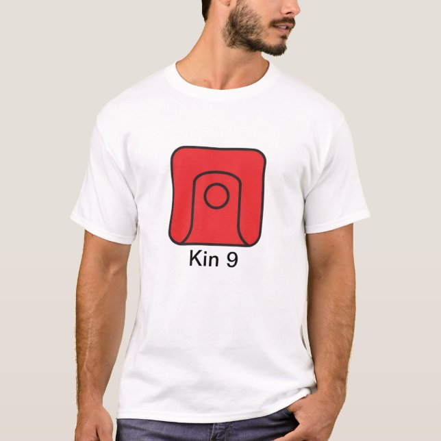Camiseta Tzolkin Lua Vermelha Kin 9 (Anverso)