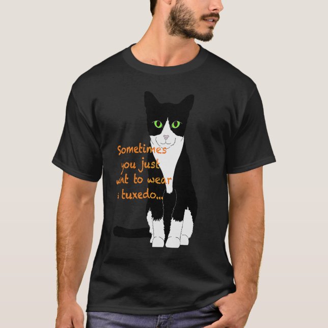 Camiseta u201Ca de gato blanco y negro que sólo quieres (Anverso)