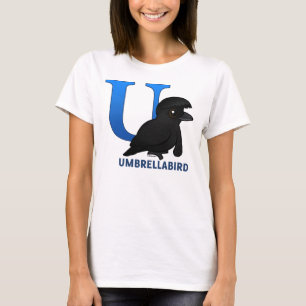 Camiseta U está para Umbrellabird