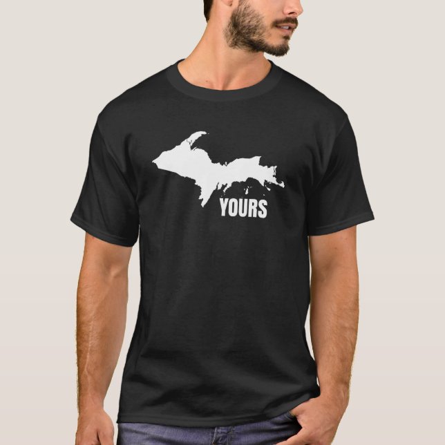 Camiseta U.P. Su península superior Yooper Humor (Anverso)