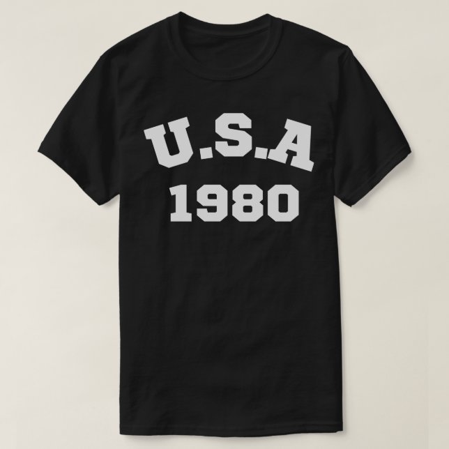 CAMISETA U.S.A 1980 (Diseño del anverso)