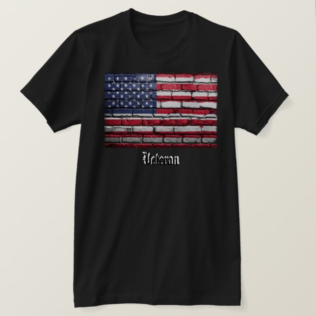 Camiseta U.S.A. Flag Veteran
