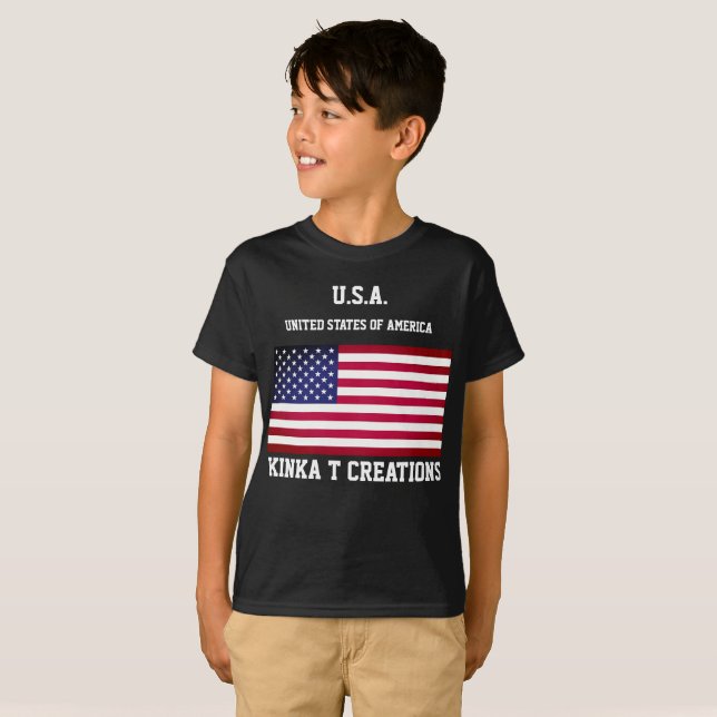 Camiseta U.S.A. Kinka T Creations (Anverso completo)