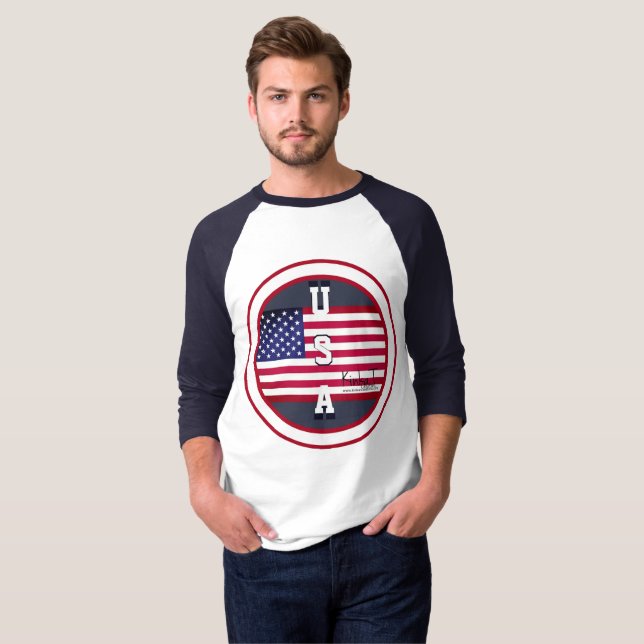 Camiseta U.S.A. Kinka T Creations (Anverso completo)