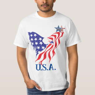 Camiseta "U.S.A." Monograma de Águila Americana