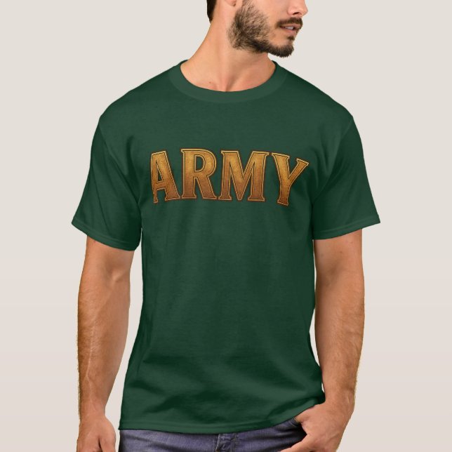 Camiseta U.S. Army t-shirt with Bold "ARMY" on front (Anverso)