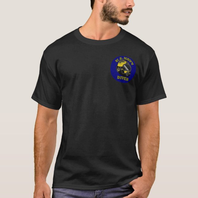 CAMISETA U.S. BUCEADOR DEL MAR PROFUNDO DE LA MARINA DE (Anverso)