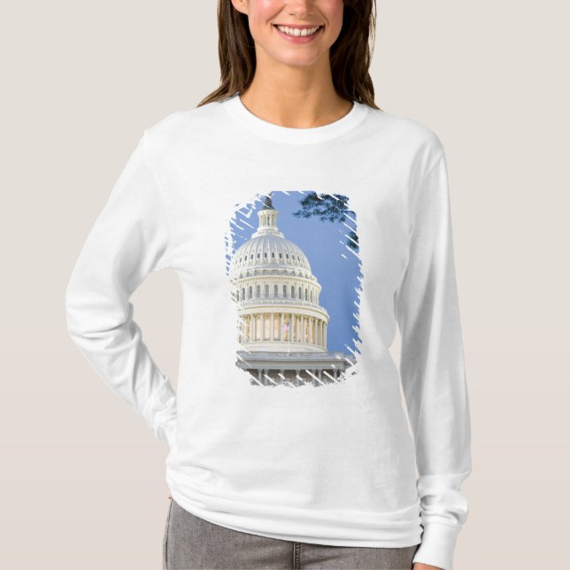 Camiseta U.S. Capitolio en la oscuridad, C.C. de Washington (Anverso)