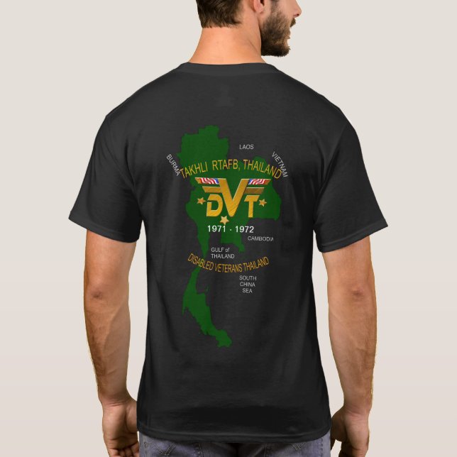 Camiseta U. S. Militares Tailandeses Discapacitados RTAFB (Reverso)