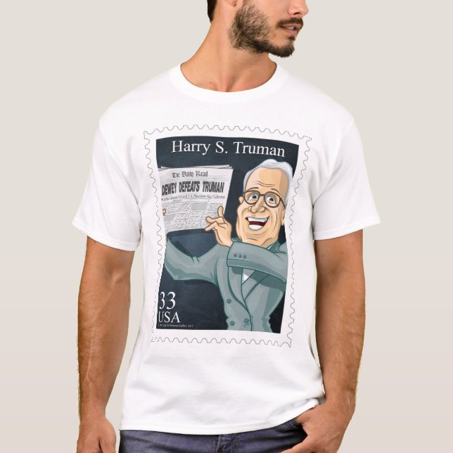 Camiseta U.S. Presidentes Stamp Shirt #33 Truman (Anverso)