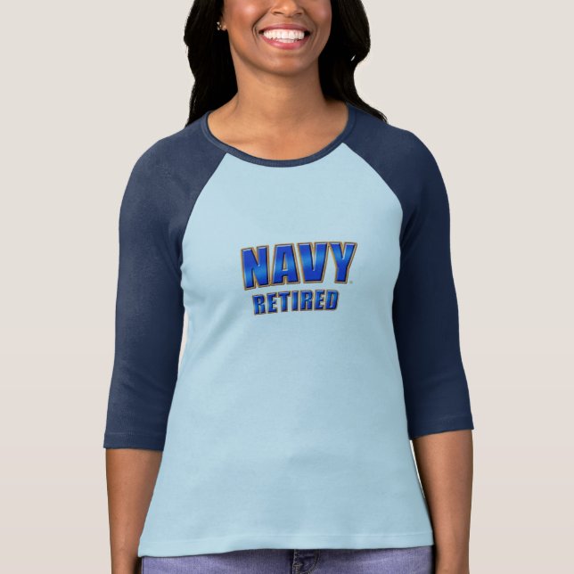 Camiseta U.S. RetiredT-Camisa de la marina de guerra (Anverso)