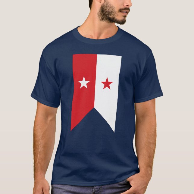Camiseta U.S. Vertical del banderín de Guidon de la (Anverso)