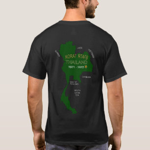 Camiseta U. S. Veteranos militares de Tailandia Korat RTAFB