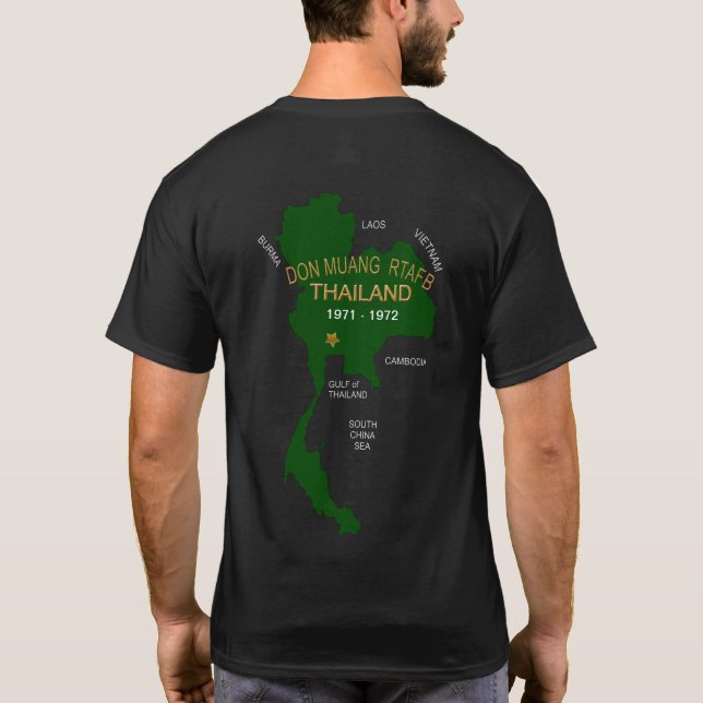 Camiseta U. S. Veteranos militares tailandeses Don Muang RT (Reverso)