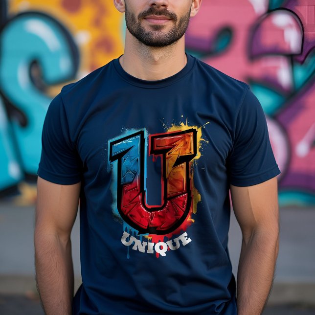 Camiseta "U" tiene la mirada: Monograma de graffiti de Pers (Subido por el creador)
