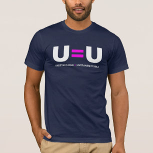 Camiseta U=U VIH Indetectable es igual a intransmisible