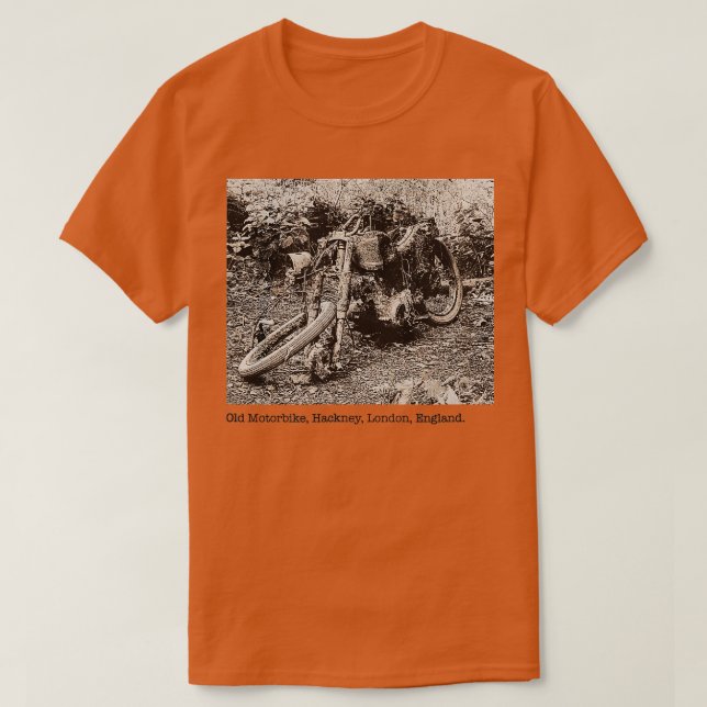 Camiseta UA Mike row Old Motorbike Hackney London Inglaterr (Diseño del anverso)