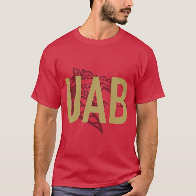 Camiseta UAB Blaze Gold sobredimensionado (Anverso)